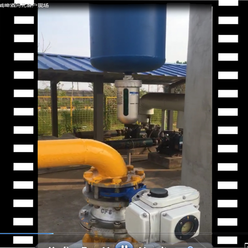 石家莊百威啤酒生產(chǎn)基地，空壓機(jī)系統(tǒng)DN80汽水分離器視頻